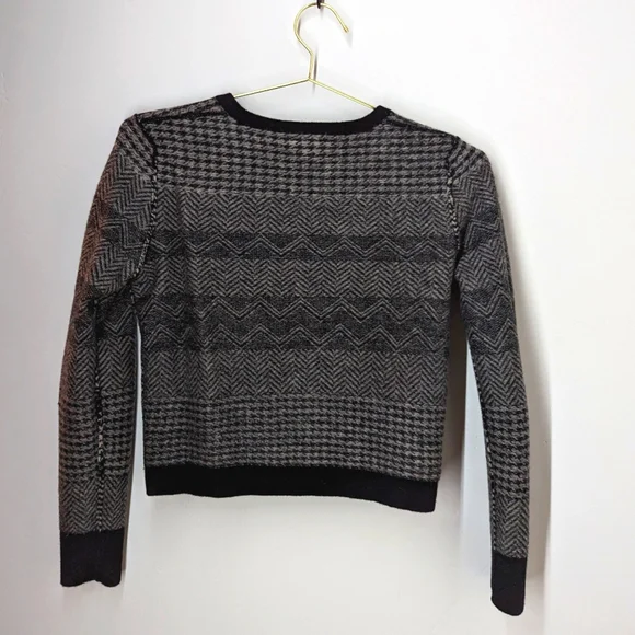 Acne Studios Wool Inside-out Look Houndstooth Sweater sz S -
